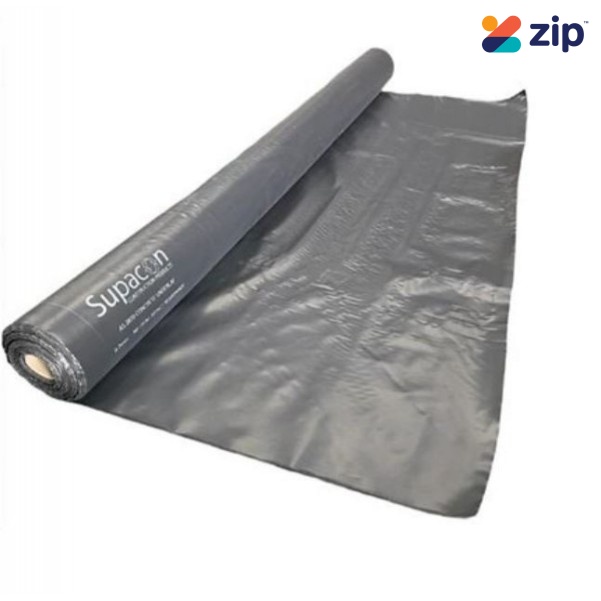 C & L QBFBH420050 - 4m x 50m x 200um High Impact Black Polythene Builders Film